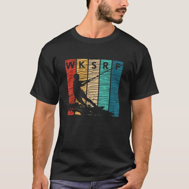 WKSRF Wake Surfing Wake Surf Wake Surfing Rope Sur T-Shirt (Front)