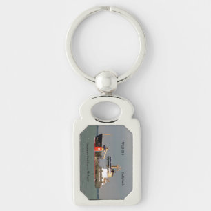WLB 214 Hollyhock metal key chain