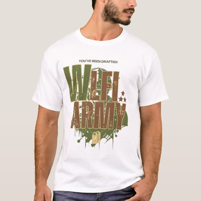 WLFI Army Camo Streetwear for Wealth Warriors T-Shirt (Front)