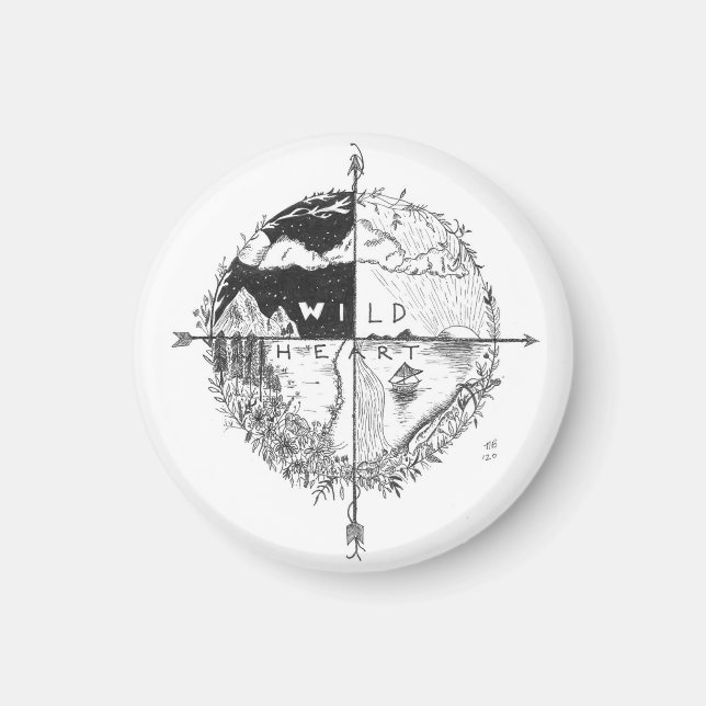 Wlid Heart Magnet (Front)