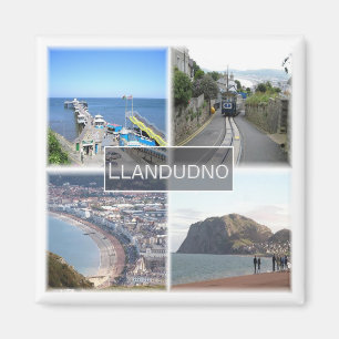 WLS006 LLANDUDNO, Wales, Fridge Magnet