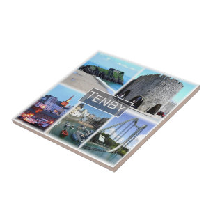 WLS007 TENBY, Wales, Europe, Tile