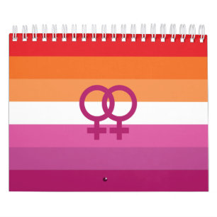 WLW Lesbian Pride Flag Calendar