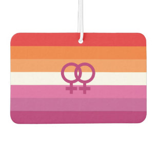 WLW Lesbian Pride Flag Car Air Freshener
