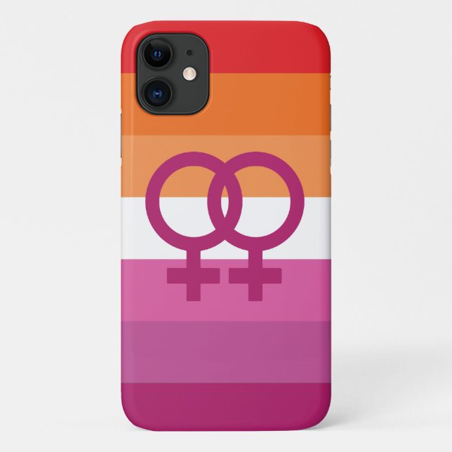 WLW Lesbian Pride Flag Case-Mate iPhone Case (Back)
