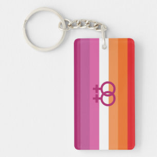 WLW Lesbian Pride Flag Key Ring