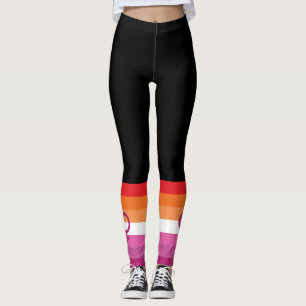 WLW Lesbian Pride Flag (Sunset) Leggings
