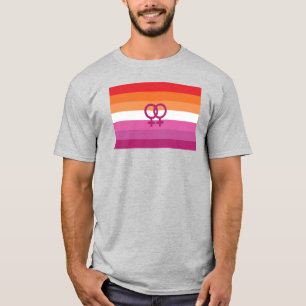 WLW Lesbian Pride Flag (Sunset) T-Shirt