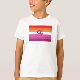 WLW Lesbian Pride Flag (Sunset) T-Shirt