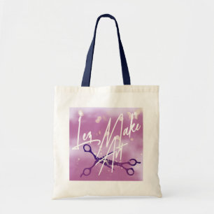WLW Subtle Sapphic, MAKE ART, Lavender Scissors  Tote Bag