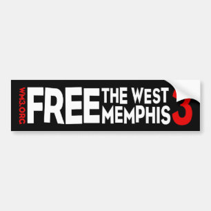 WM3 WEST MEMPHIS THREE bumper sticker