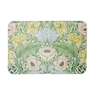 Wm Morris Myrtle Floral Art Nouveau Bright Bath Mat