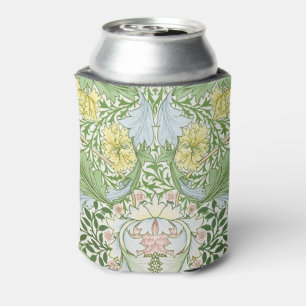 Wm Morris Myrtle Floral Art Nouveau Bright Can Cooler