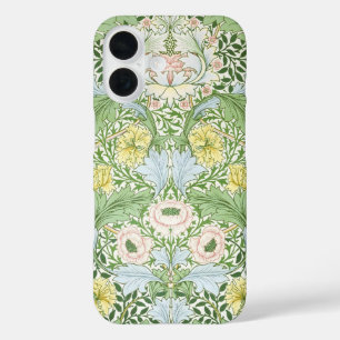 Wm Morris Myrtle Floral Art Nouveau Bright iPhone 16 Case