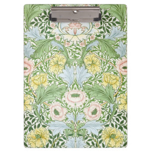 Wm Morris Myrtle Floral Art Nouveau Bright Clipboard