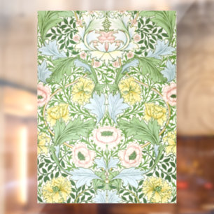 Wm Morris Myrtle Floral Art Nouveau Bright Window Cling