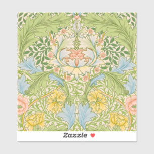 Wm Morris Myrtle Floral Art Nouveau Pastel