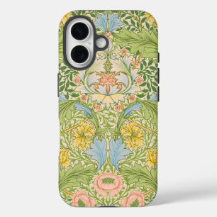 Wm Morris Myrtle Floral Art Nouveau Pastel iPhone 16 Case