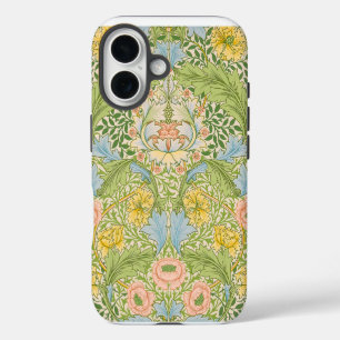 Wm Morris Myrtle Floral Art Nouveau Pastel iPhone 16 Case