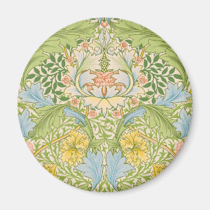 Wm Morris Myrtle Floral Art Nouveau Pastel Magnet