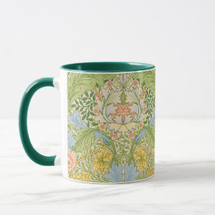Wm Morris Myrtle Floral Art Nouveau Pastel Mug