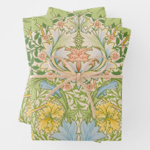 Wm Morris Myrtle Floral Art Nouveau Pastel
