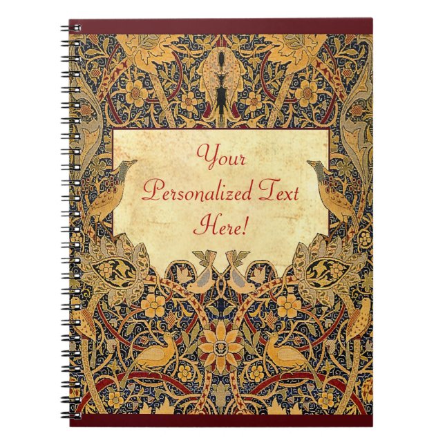Wm Morris Pre-Raphaelite Customisable Notebook (Front)