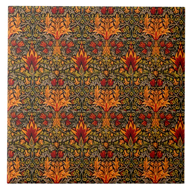 Wm. Morris Saturated Tile (Front)