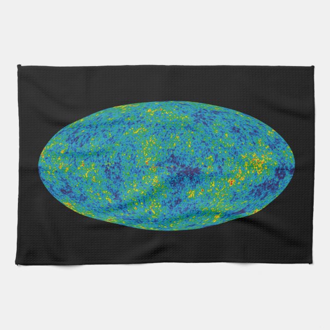 WMAP Microwave Anisotropy Probe Universe Map Tea Towel (Horizontal)