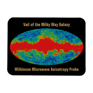WMAP, Vail of Milky Way Galaxy Over Universe   Magnet