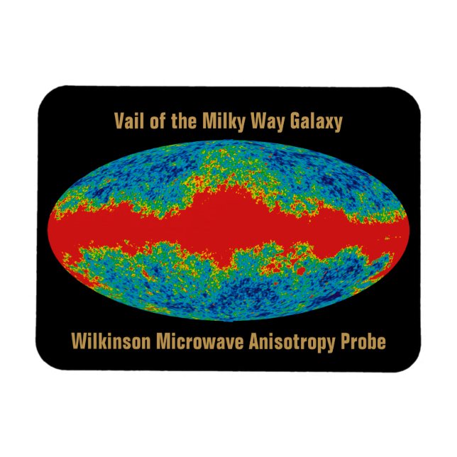 WMAP, Vail of Milky Way Galaxy Over Universe   Magnet (Horizontal)
