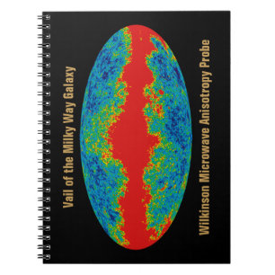 WMAP, Vail of Milky Way Galaxy Over Universe   Notebook