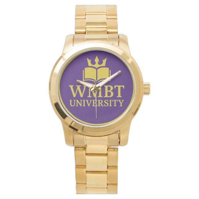 WMBT University Gold plated Watch (Front)