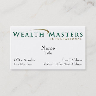 WMI logo, Name, Title, Email Address, Virtual O... Business Card