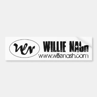 wn logo, Willie Nash, www.willienash.com Bumper Sticker