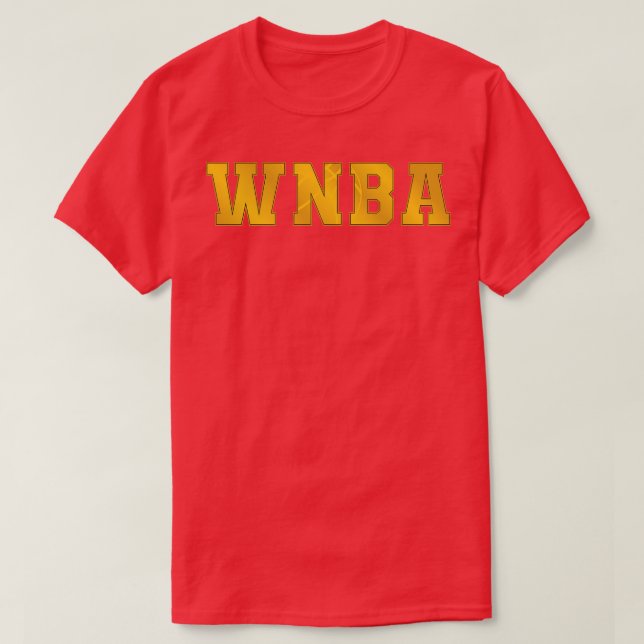 WNBA 3 Gold T-Shirt (Design Front)