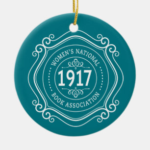 WNBA holiday ornament teal anniversary crest