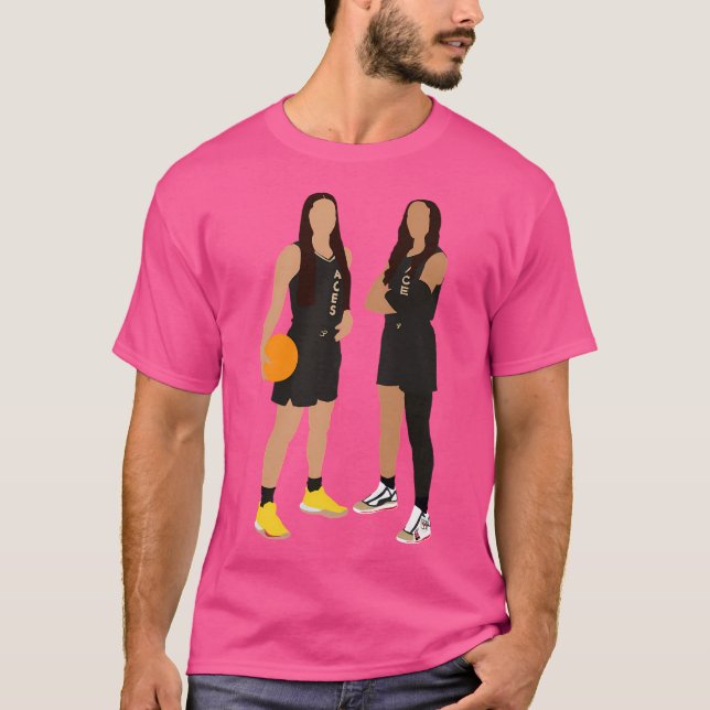 Wnba- Las Vegas Aces Kelsey Plum 10 A'Ja Wilson T-Shirt (Front)