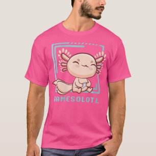 Wo Axolotl Fish Playing Video Games Lizard Gamesol T-Shirt