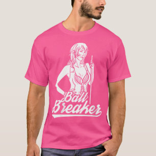 Wo Ball Breaker Funny Pool Player Women 8 Ball Bil T-Shirt