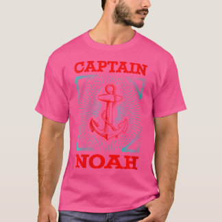 Wo Captain Noah Personalised Name Seaman Boating T T-Shirt