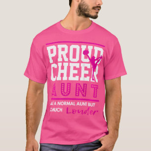 Wo Cheerleading Proud Cheer Aunt T-Shirt