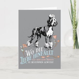 Wo die Liebe hinfällt Deutsche Doggen Version Invitation