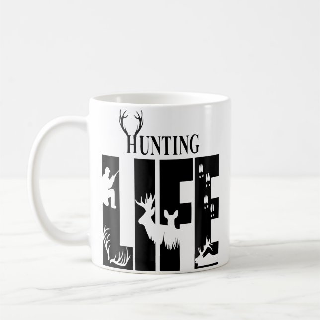 Wo Hunting Life Coffee Mug (Left)