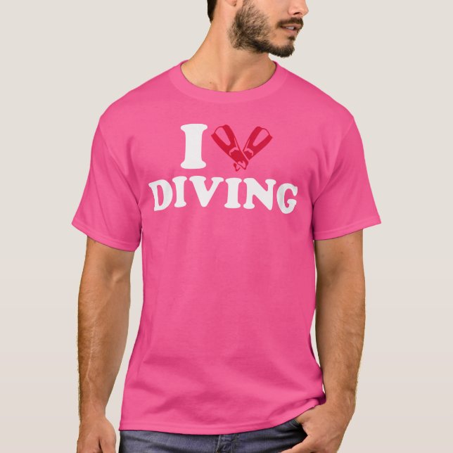 Wo I Love Diving T-Shirt (Front)