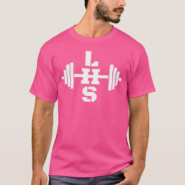 Wo Lft Hvy Sht Lift Heavy Weightlifting Lhs Barbel T-Shirt (Front)