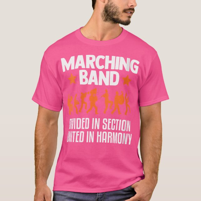 Wo Marching Band Divided In Section Orchestra T-Shirt (Front)