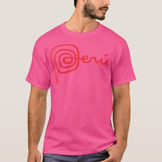 Wo Peru Logo Marca Peru Nazca Lines T-Shirt