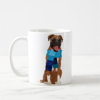Wo Pet Animal Dog Lover Boxer Owner Snowflake Wint Coffee Mug