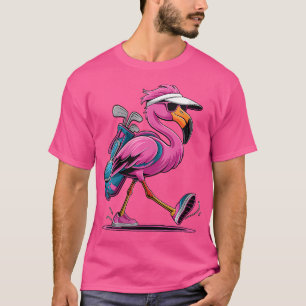 Wo Ping Flamingo Golf Sunglasses Woman Ladies Men T-Shirt